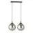 Emibig Lampa Wisząca Cosmo Stal Czarny | Nadaje Się Do 2x E14 - Max 10W