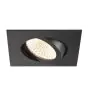 SLV New Tria 68 Spot Aluminium Czarny Plac 8.3W 750lm 60D - 930 Ciepła Biel | Aukko 68mm - Najlepsze Renderowanie Kolorów - Ściemnianie 