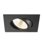 SLV New Tria 68 Spot Aluminium Czarny Plac 8.3W 750lm 38D - 930 Ciepła Biel | Aukko 68mm - Najlepsze Renderowanie Kolorów - Ściemnianie 