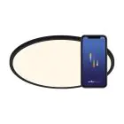 Nordlux Oja Smart 60 Lampa sufitowa Metal Czarny 30W 3500lm - 827-865 Przestrajalny Valkoinen | 600mm - Wifi i Niebieskitooth Ściemnianie